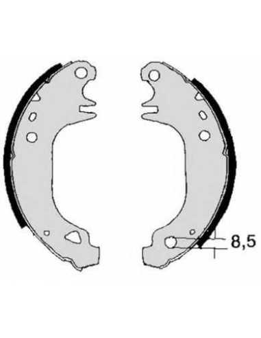 Zapata de freno eje trasero BREMBO S 68 517 - PEUGEOT 309  