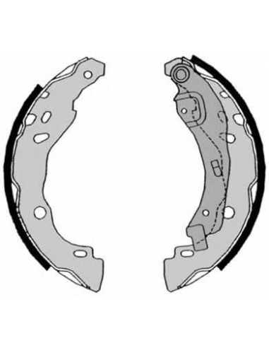 Zapata de freno eje trasero BREMBO S 68 525 - RENAULT CLIO IV