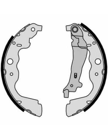 Zapata de freno eje trasero BREMBO S 68 546 - RENAULT KANGOO BE BOP