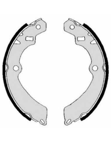 Zapata de freno eje trasero BREMBO S 79 509 - SUZUKI SIDEKICK