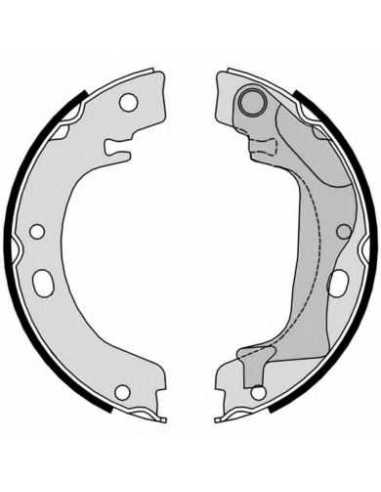 Zapata de freno eje trasero BREMBO S 83 560 - TOYOTA COROLLA Combi