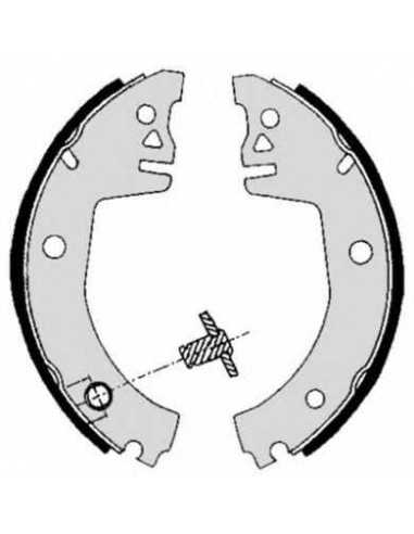 Zapata de freno eje trasero BREMBO S 85 512 - SKODA FAVORIT Pick-up