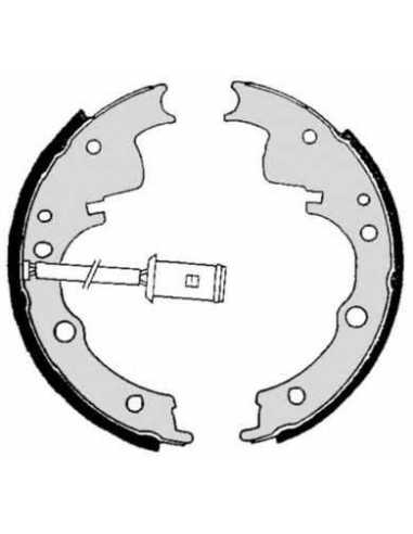 Zapata de freno eje trasero BREMBO S A6 505 - IVECO DAILY II Caja/Chasis