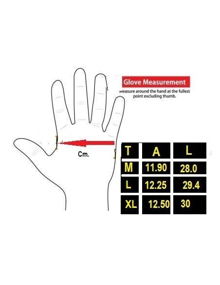 Guantes para moto piel y cordura