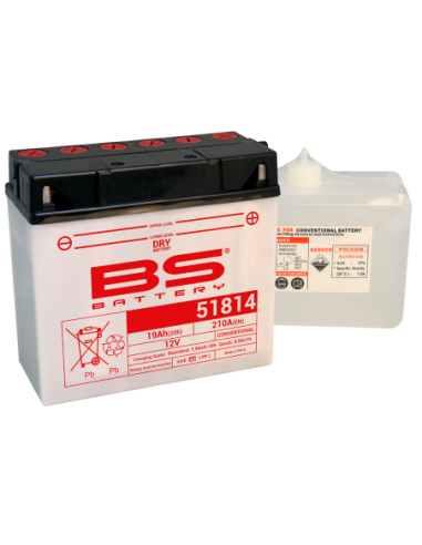 Batería BS Battery 51814 - 12 V/19