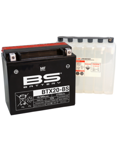 Batería BS Battery BTX20-BS - YTX20-BS - 12 V/18