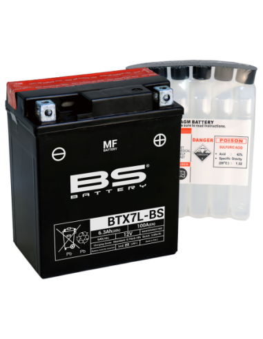 Batería BS Battery BTX7L-BS - YTX7L-BS - 12 V/6