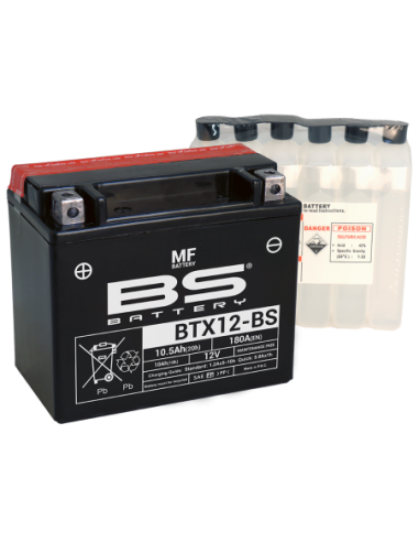 Batería BS Battery BTX12-BS - YTX12-BS - 12 V/10