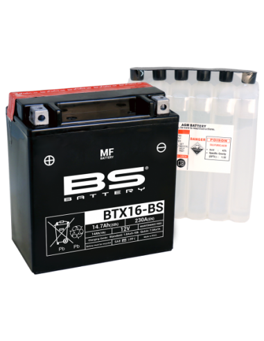Batería BS Battery BTX16-BS - YTX16-BS - 12 V/14