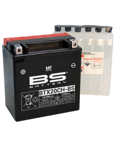 Batería BS Battery BTX20CH-BS - YTX20CH-BS - 12 V/18