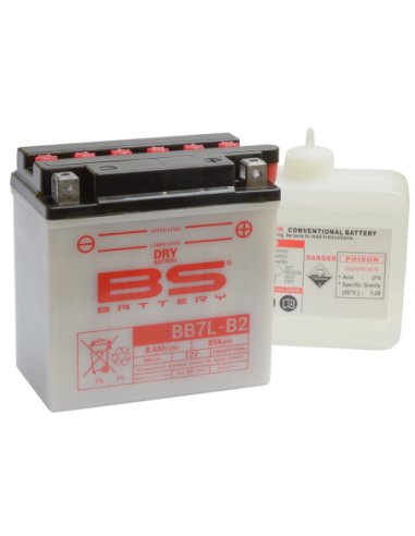 Batería BS Battery BB7L-B2 - YB7L-B2 - 12 V/8