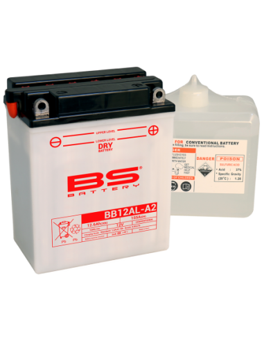 Batería BS Battery BB12AL-A2 - YB12AL-A2 - 12 V/12