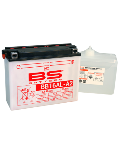 Batería BS Battery BB16AL-A2 - YB16AL-A2 - 12 V/16