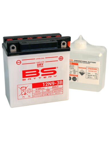Batería BS Battery 12N9-3B - 12 V/9