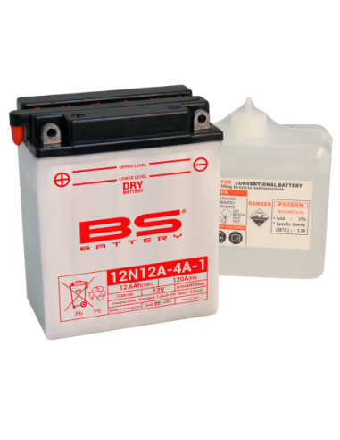Batería BS Battery 12N12A-4A-1 - 12 V/12