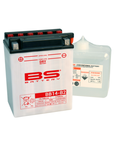 Batería BS Battery YB14-B2 (Fresh Pack) - 12 V/14