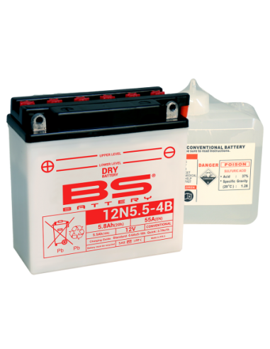 Batería BS Battery BS 12N5.5-4B - 12 V/5