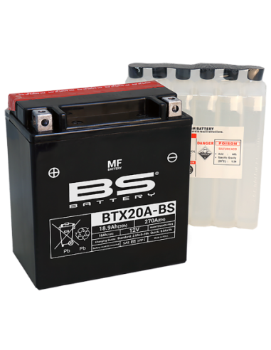 Batería BS Battery BS BTX20A-BS - YTX20A-BS - 12 V/17