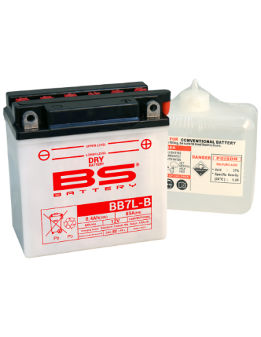 Batería BS Battery BB7L-B (Fresh Pack) - YB7L-B - 12 V/8