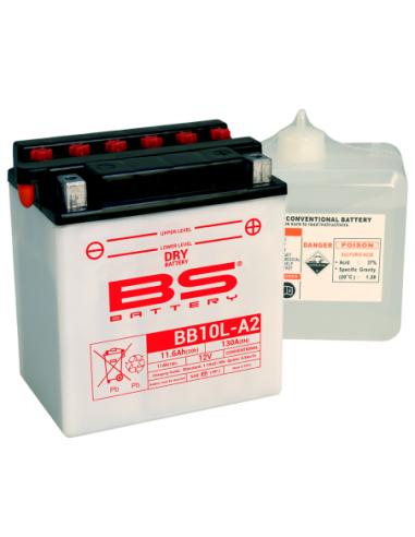 Batería BS Battery BB10L-A2 (Fresh Pack) - YB10L-A2 - 12 V/11