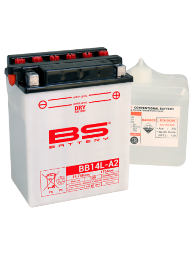 Batería BS Battery BB14L-A2 (Fresh Pack) - YB14L-A2 - 12 V/14