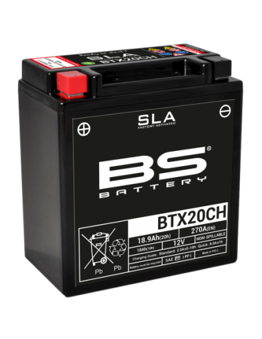 Batería BS Battery SLA BTX20CH (FA) - YTX20CH - 12 V/18