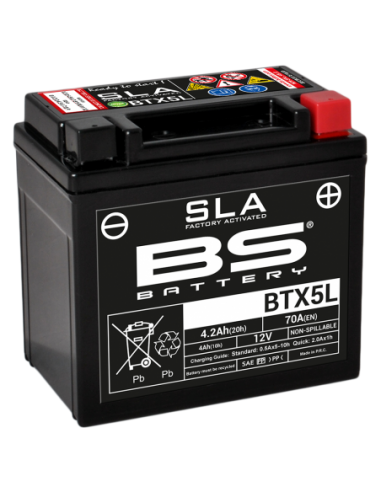 Batería BS Battery SLA BTX5L (FA) - YTX5L - 12 V/4