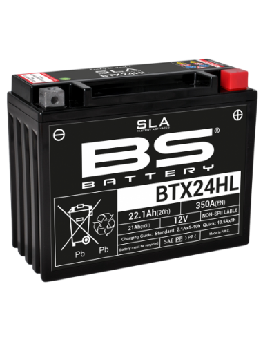 Batería BS Battery SLA BTX24HL (FA) - YTX24HL - 12 V/21