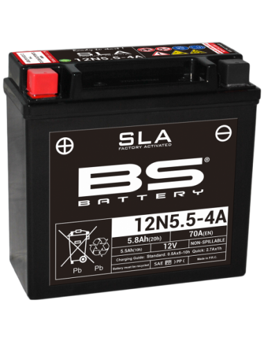 Batería BS Battery SLA 12N5.5-4A (FA) - 12 V/5