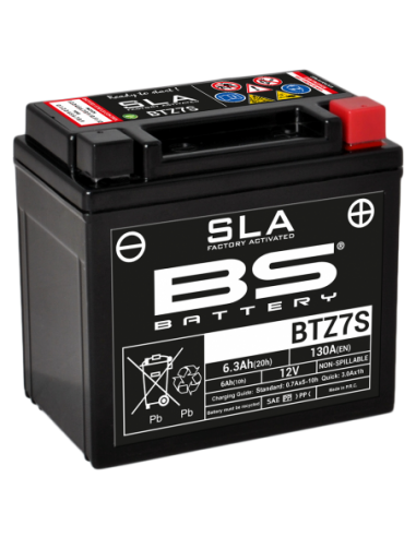 Batería BS Battery SLA BTZ7S (FA) - YTZ7S - 12 V/6