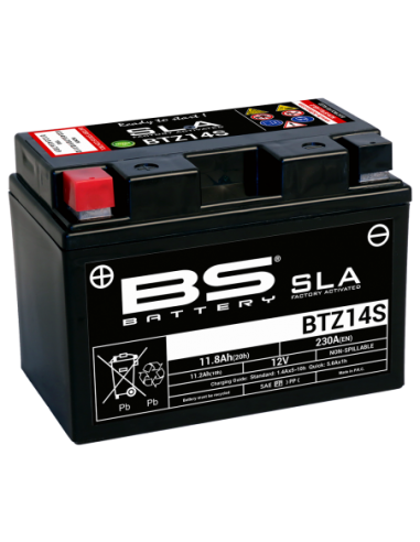Batería BS Battery SLA BTZ14S (FA) - YTZ14S - 12 V/11