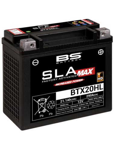 Batería BS Battery SLA MAX BTX20HL (FA) - BTX20L - 12 V/18