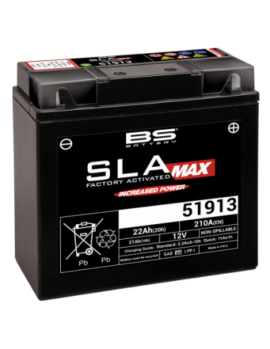 Batería BS Battery SLA MAX 51913 (FA) - 12 V/22