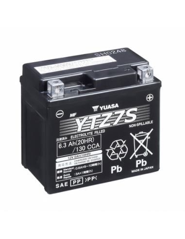 Batería Yuasa YTZ7S Wet Charged (cargada y activada) - 12 V/6