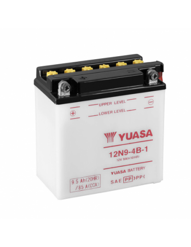 Batería Yuasa 12N9-4B-1 Combipack (con electrolito) - 12 V/9