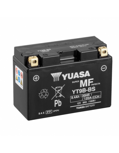 Batería Yuasa YT9B-BS Combipack (con electrolito) - 12 V/8