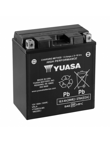 Batería Yuasa YTX20CH-BS Combipack (con electrolito) - 12 V/18