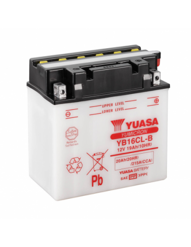 Batería Yuasa YB16CL-B Combipack (con electrolito) - 12 V/19