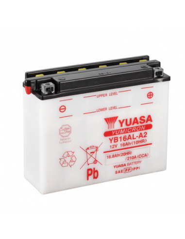 Batería Yuasa YB16AL-A2 Combipack (con electrolito) - 12 V/16