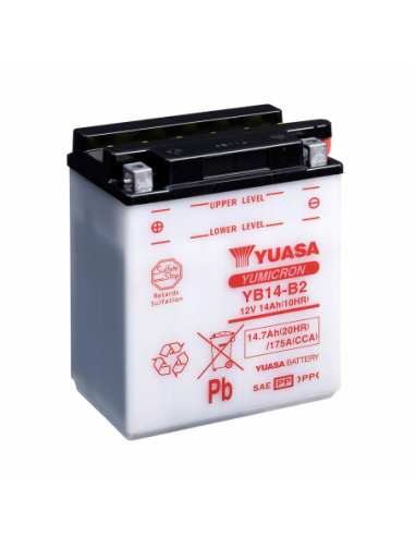 Batería Yuasa YB14-B2 Combipack (con electrolito) - 12 V/14