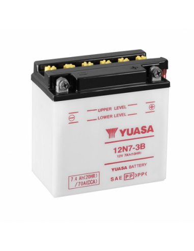 Batería Yuasa 12N7-3B Combipack (con electrolito) - 12 V/7