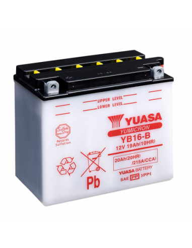 Batería Yuasa YB16-B Combipack (con electrolito) - 12 V/19