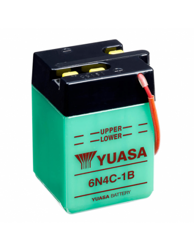 Batería Yuasa 6N4C-1B Dry charged (sin electrolito) - 6 V/4