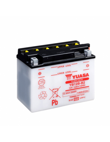 Batería Yuasa YB12B-B2 Dry charged (sin electrolito) - 12 V/11