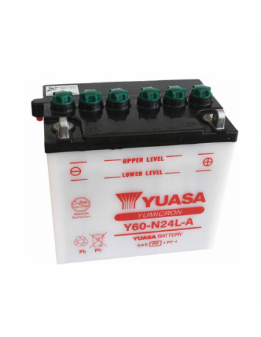 Batería Yuasa Y60-N24L-A Combipack (con electrolito) - YB12B-B2 - 12 V/11