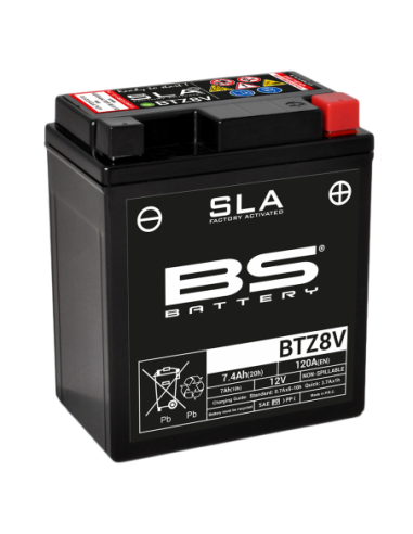 Batería BS Battery SLA BTZ8V (FA) - YTZ8V - 12 V/7