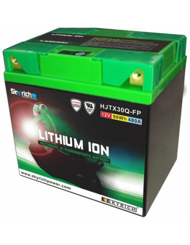 Bateria de litio Skyrich LITX30Q (Impermeable + indicador Led + terminales intercambiables) - Multimodelo - 12 V/32