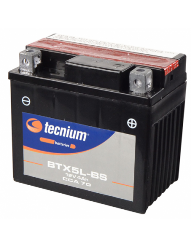 Batería Tecnium BTX5L-BS (Sustituye 4823) - YTX5L-BS - 12 V/4