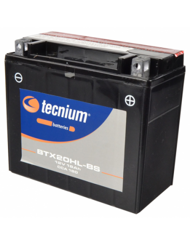 Batería Tecnium BTX20HL-BS - YTX20HL-BS - 12 V/18