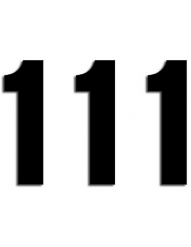 Numeros de carrera negro - Pack de 3 Uds Blackbird PVC 5047/20/1. 5047/20/1. 8430525390096